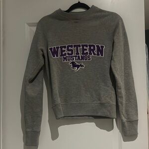 Western Mustangs Gray Sweatshirt